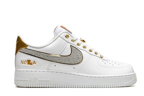 Nike Air Force 1 Low Nola Sneakers Wit-Goud