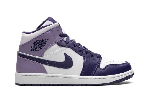 Nike Air Jordan 1 Mid Blueberry Sneakers Paars