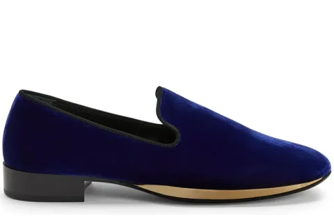 Giuseppe Zanotti Gz-Flash Instappers Fluweel Navy Giuseppe Zanotti Gz-Flash Instappers Fluweel Navy
