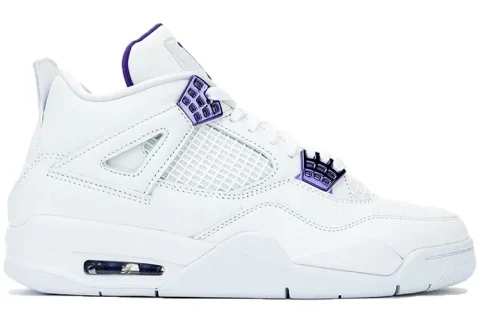 Nike Air Jordan 4 Retro Metallic Purple Sneakers