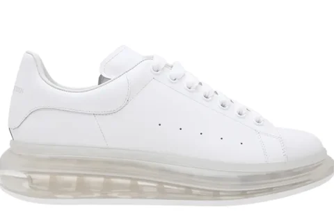 Alexander McQueen Oversized Clear Sole Sneakers Wit