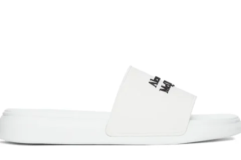 Alexander McQueen Pool Slippers White