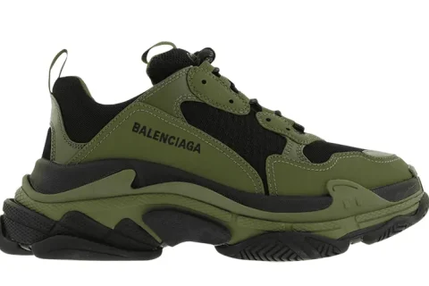 Balenciaga Triple S Sneaker Black Forest Green