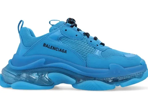Balenciaga Triple S Clear Sole Blauw