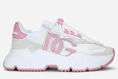 Dolce & Gabbana Daymaster Sneakers Wit-Roze