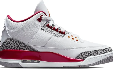 Nike Air Jordan 3 Retro Cardinal Red Sneakers