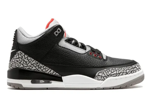 Nike Air Jordan 3 Retro Black Cement Sneakers