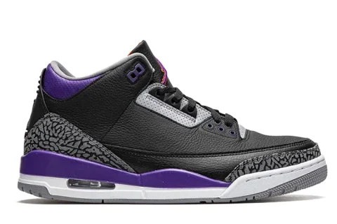 Nike Air Jordan 3 Retro Court Purple Sneakers