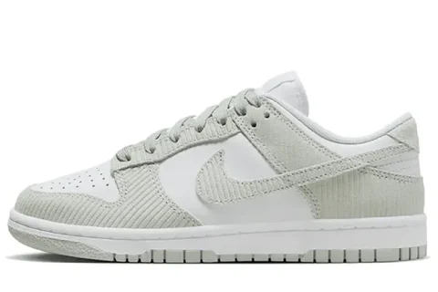 Nike Dunk Low Grey Corduroy Sneakers