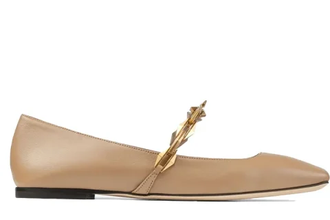 Jimmy Choo Diamond Tilda Ballerina Bruin Jimmy Choo Diamond Tilda Ballerina Bruin