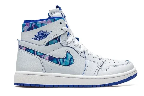Nike Air Jordan 1 Zoom Air CMFT Sneakers Wit-Blauw