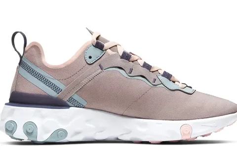 Nike React Element 55 Pumice Sanded Purple Sneakers
