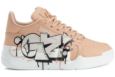 Giuseppe Zanotti Talon Sneakers Roze-Wit