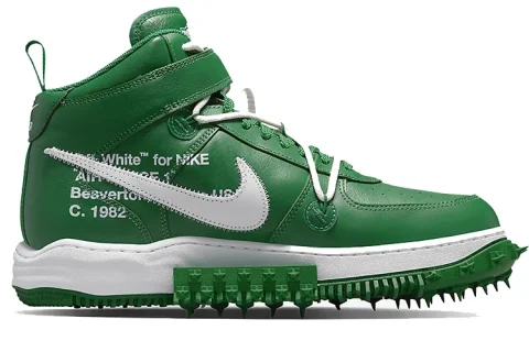 Nike Air Force 1 Mid Off-White SP Pine Green Sneakers