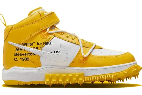 Nike Air Force 1 Mid Off-White SP Varsity Maize Sneakers
