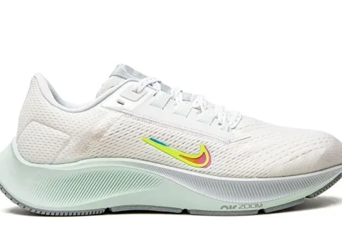 Nike Air Zoom Pegasus 38 Sneakers Wit-Lichtgroen