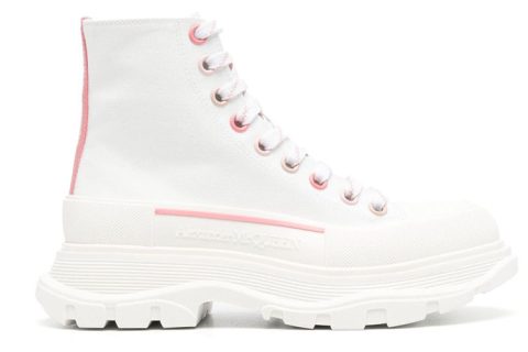Alexander McQueen Tread Slick Sneakers Wit-Roze