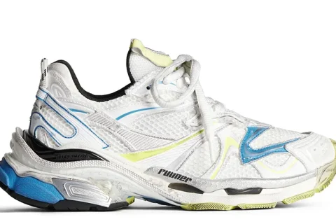 Balenciaga Runner 2.0 Sneakers Wit-Blauw