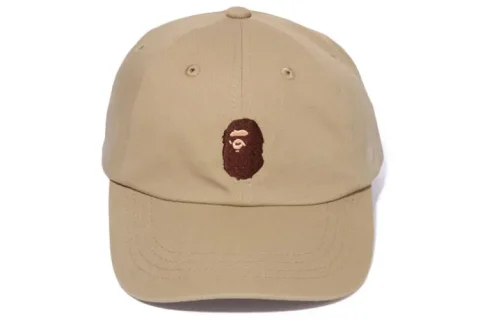 Bape Ape Head Panel Honkbalpet Beige
