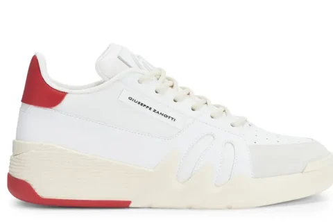 Giuseppe Zanotti Talon Sneakers Wit-Rood
