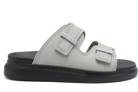 Alexander McQueen Hybride Slippers Ash Grey