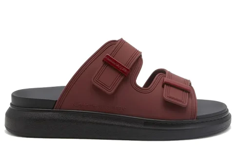 Alexander McQueen Hybride Slippers Bordeaux