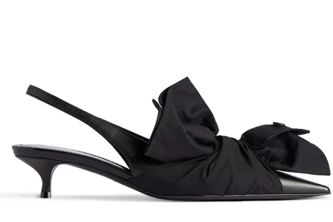 Balenciaga Knife Chemise Slingback Pumps Zwart