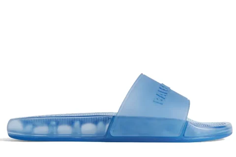 Balenciaga Transparante Slippers Blauw
