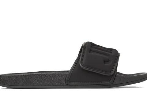 Jimmy Choo Fitz Slippers Zwart
