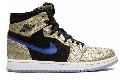 Nike Air Jordan 1 Zoom CMFT Gold Laser Sneakers
