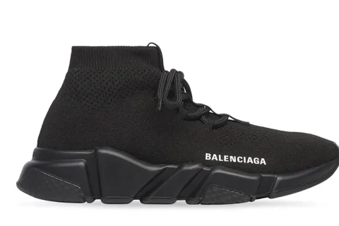 Balenciaga Speed Lace Up Sneakers Zwart