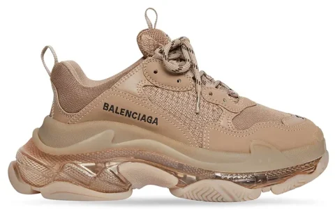 Balenciaga Triple S Clear Sole Sneakers Bruin