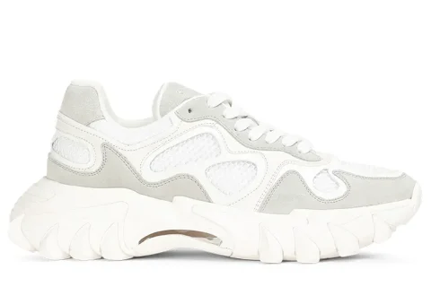 Balmain B-East Sneakers Lichtgrijs-Wit