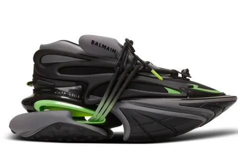 Balmain Unicorn Low Sneakers Zwart-Groen