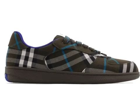 Burberry Check Terrace Sneakers Donkerbruin