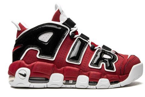 Nike Air More Uptempo 96 Sneakers Rood-Wit