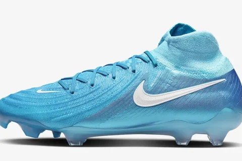 Nike Phantom Luna 2 Elite High Top Voetbalschoenen Blue Fury-Wit