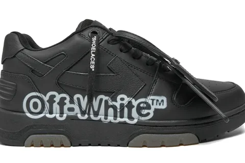 Off-White Out Of Office Low OOO Sneaker Zwart
