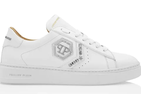 Philipp Plein Arrow Force Low-Top Sneakers Wit