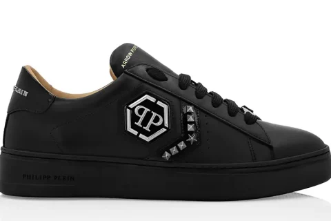 Philipp Plein Arrow Force Low-Top Sneakers Zwart