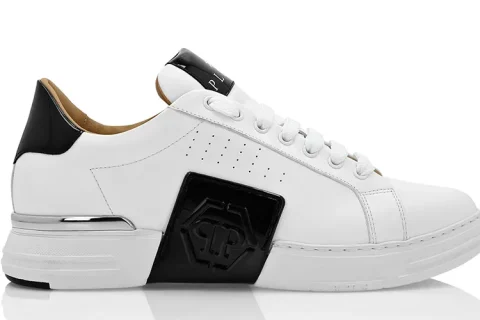 Philipp Plein Hexagon Lo-Top Sneakers Wit