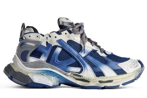 Balenciaga Runner Gradient Sneakers Beige-Navy