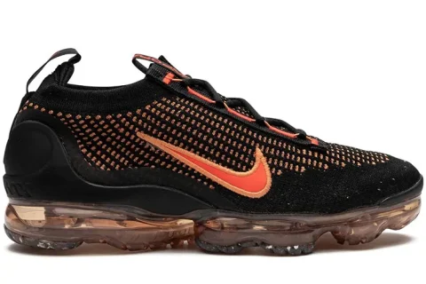 Nike Air VaporMax 2021 Flyknit Sneakers Zwart-Oranje