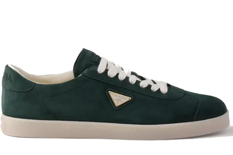 Prada Lane Suede Sneaker Groen