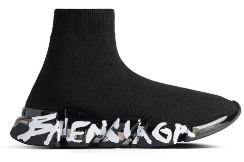 Balenciaga Speed 2.0 Full Clear Sole Graffiti Recycled Knit