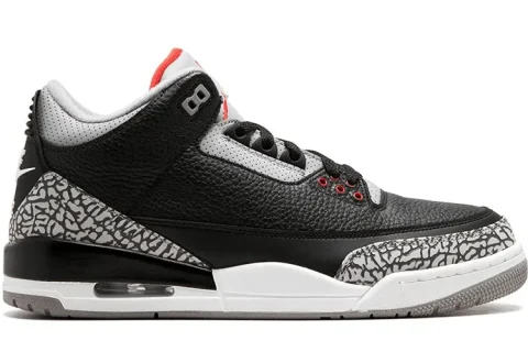 Nike Air Jordan 3 Retro ''Black Cement'' Sneakers
