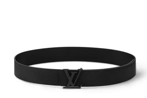 Louis Vuitton Initials 40mm Reversible Riem Zwart Louis Vuitton Initials 40mm Reversible Riem Zwart