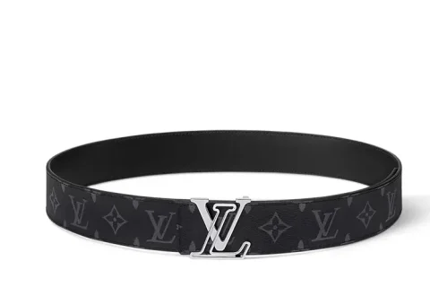 Louis Vuitton Line 40mm Reversible Riem Zwart