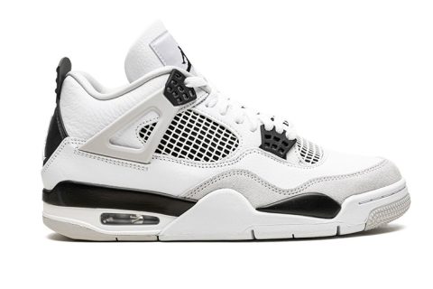 Nike Air Jordan 4 Retro Military Black White Sneakers