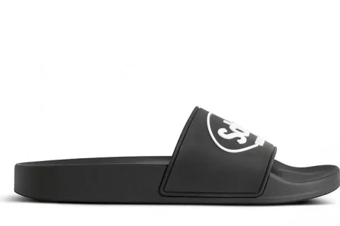 Balenciaga Pool ''Scholl'' Slippers Zwart Balenciaga Pool ''Scholl'' Slippers Zwart